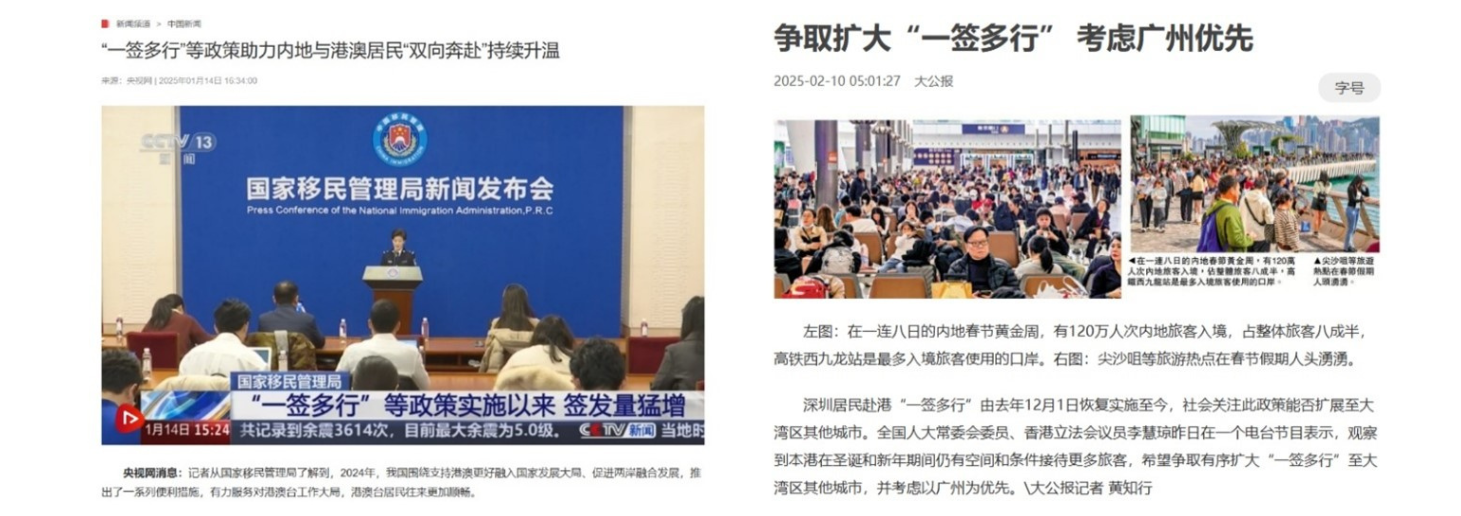 ”Multiple-entry” Promotes “Two-Way Engagement” Between Hong Kong and Shenzhen </br>The number of mainland visitors reached 1.2 million during the Lunar New Year Holiday c81e728d9d4c2f636f06